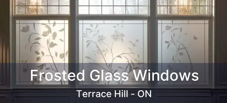  Frosted Glass Windows Terrace Hill - ON