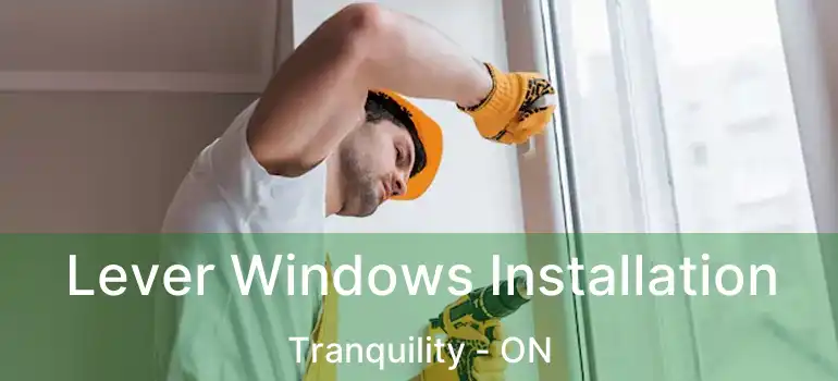  Lever Windows Installation Tranquility - ON