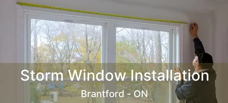  Storm Window Installation Brantford - ON
